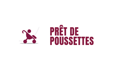 Logo prêt de poussettes à la conciergerie de Liège centre
